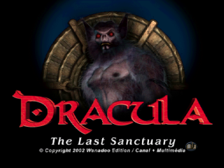 Dracula the Last Sanctuary title screen for Playstation